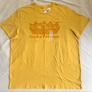 Nacho Problem Graphic T-shirt Yellow